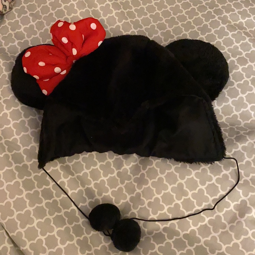 Minnie Mouse Ears Winter Hat
